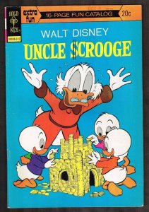 Uncle Scrooge #109 ~ Land Beneath the Ground ~ 1973 (8.0) WH