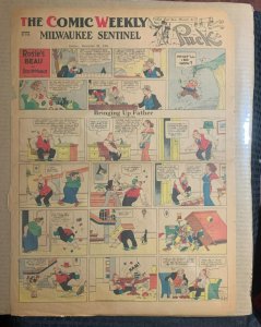 1935 BRINGING UP FATHER Sunday 15.5x21.5 Comic Strip 12/29/35 VG 4.0 G McManus