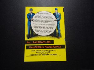 Dangerous Playgrounds (1966) Railroad Promo Comic VF