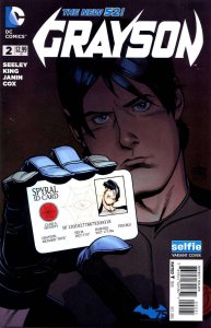 Grayson #2B VF ; DC | New 52 Selfie Variant