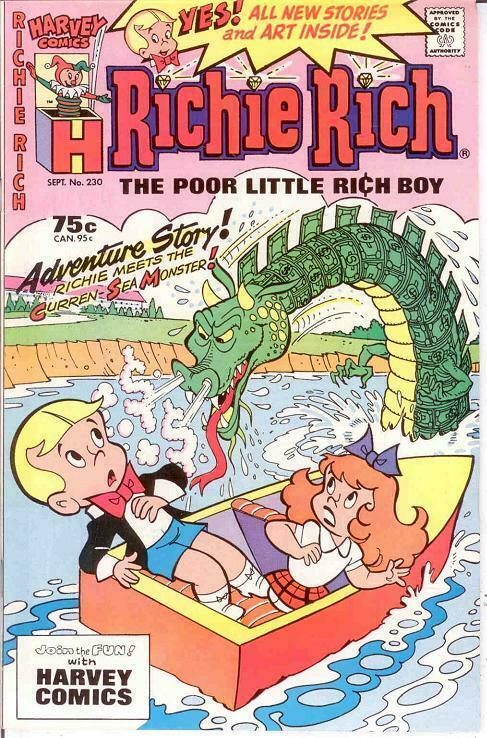 RICHIE RICH  (1960-1991) 230 VF-NM Sept. 1987 COMICS BOOK