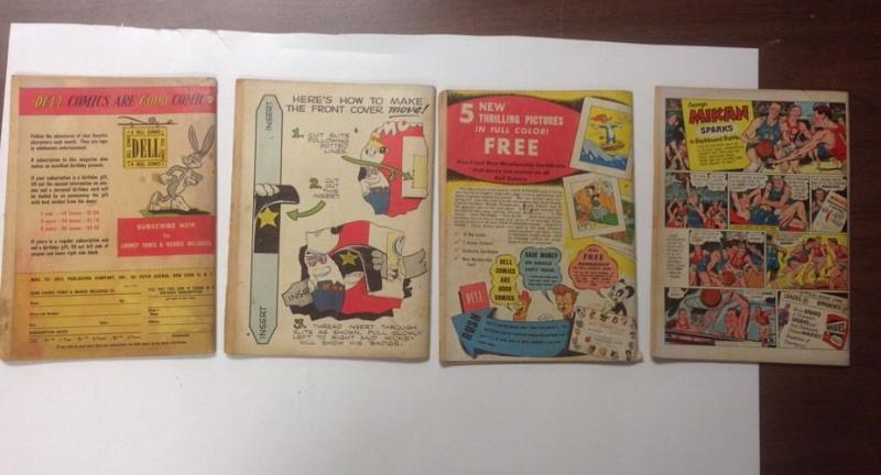 Mickey Mouse Bugs Bunny Donald Duck Dell 13 Book Lot Set Run 1947-1953 2.0-4.0