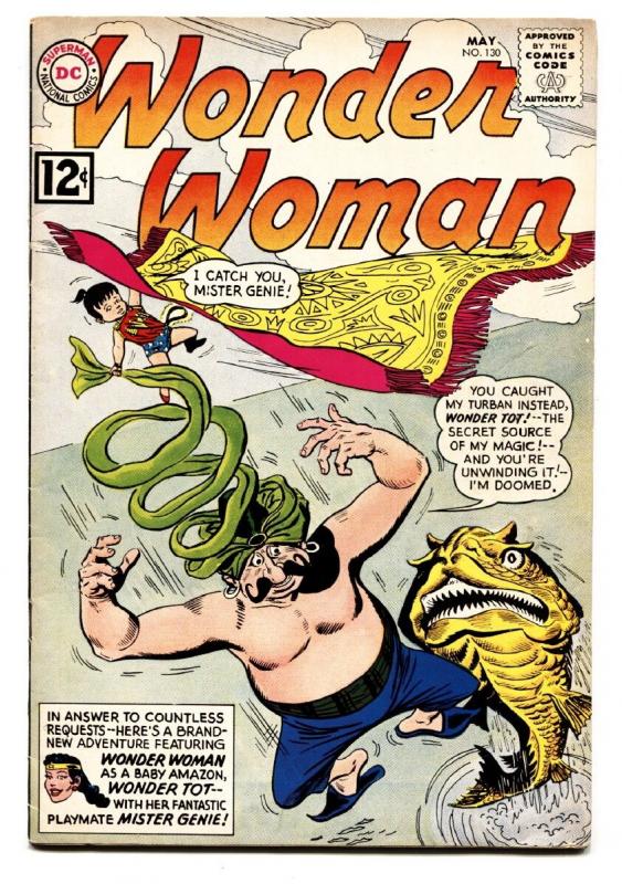 Wonder Woman #130 comic book 1962-MISTER GENIE-DC SILVER AGE-FN