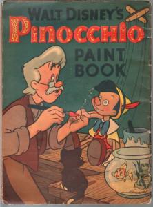 Pinocchio Paint Book #573-Whitman-Walt Disney-rare-P/FR