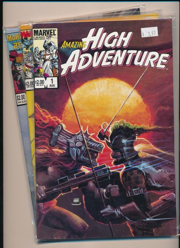 Marvel LOT OF 3- AMAZING HIGH ADVENTURE #1, #2, #5  VF/NM (PF251)