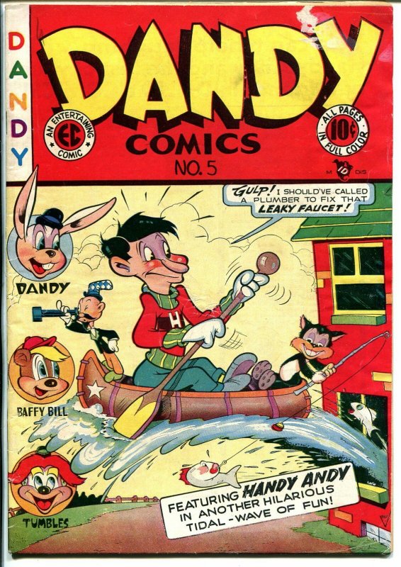 Dandy #5 1947-EC-funny animals-bizarre stories-VG-