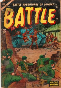 Battle #29 - Tank & Landmine Cover - 1954 (Grade 2.5)