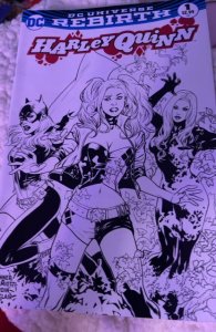 Harley Quinn #1 Zapp Comics Black and White Cover (2016) Harley Quinn 