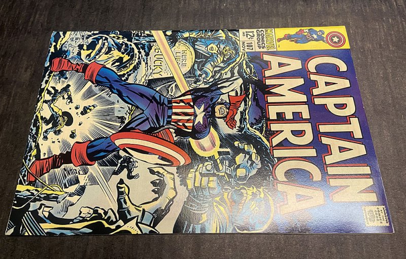 Captain America #107 (8.0 VFN ) Jack Kirby / 1st Dr. Faustus  / 1968