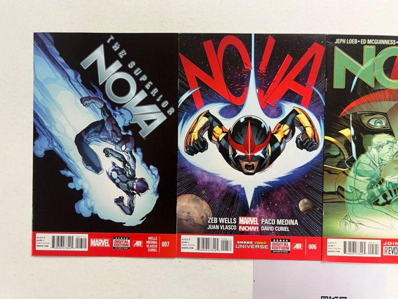 4 Nova Marvel Comic Books # 4 5 6 7 Avengers Defenders Iron Man Hulk 51 JS44