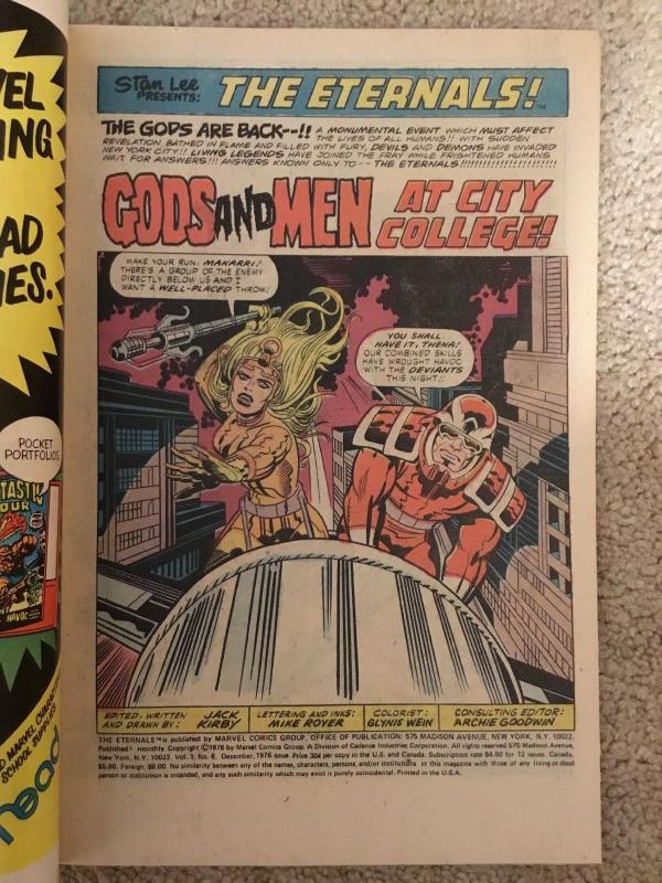 Marvel Eternals 6 * 1976 * VF