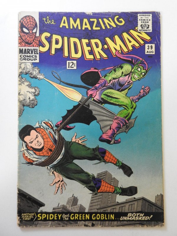 The Amazing Spider-Man #39 (1966) VG Condition cover detached bottom staple