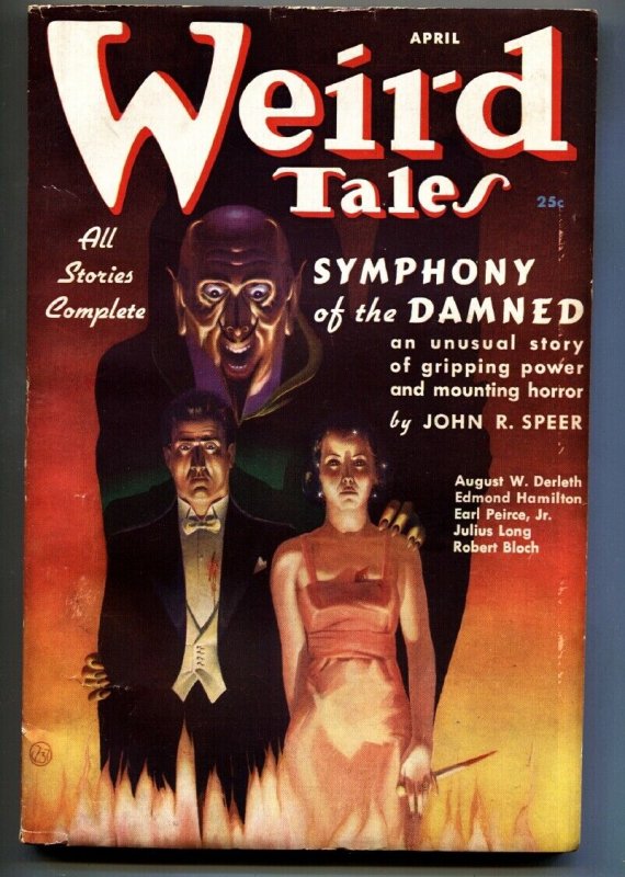 Weird Tales April 1937- Finlay cover- August Dereleth-Pulp Magazine