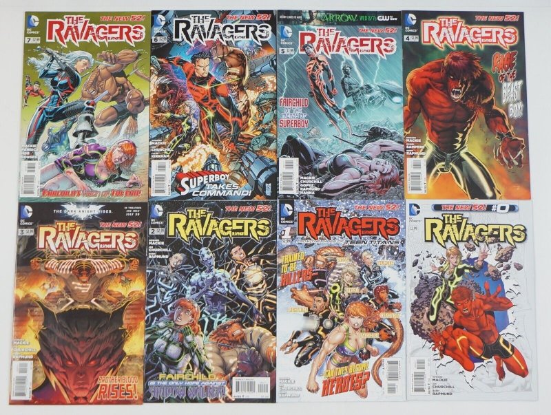 The Ravagers #0 & 1-12 VF/NM complete series ; DC