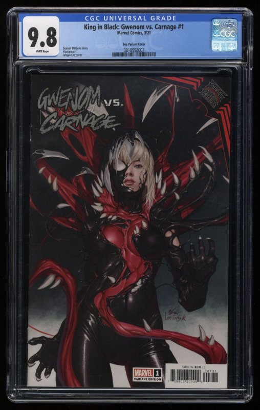 King in Black: Gwenom vs. Carnage #1 CGC NM/M 9.8 White Pages See Description!