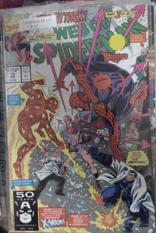 Web of spider-man # 73  1991  marvel DISNEY   the head men john byrne