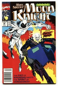 Marc Spector Moon Knight #25 1991- First team-up W Ghost Rider-Newsstand 