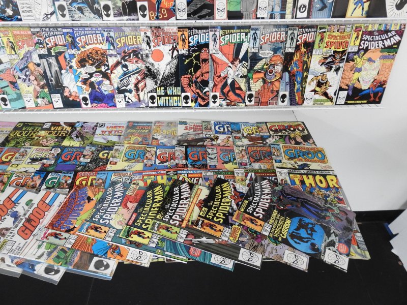 Huge Lot 200+ Comics W/ Spec. Spider-Man, Amazing Spider-Man, +More Avg FN+ Cond