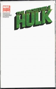 Incredible Hulk #1 Blank Cover (2011) Hulk
