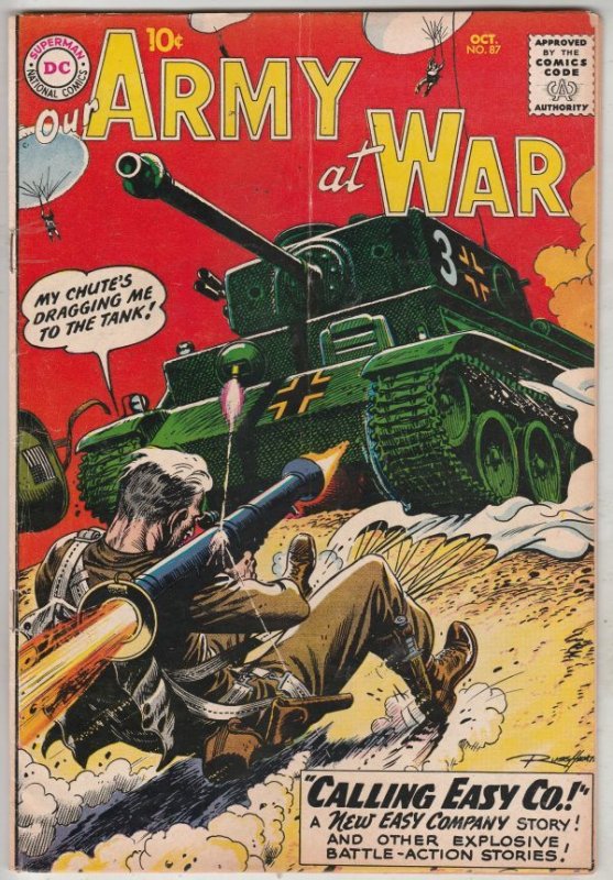 Our Army at War #87 (21-Oct) FN/VF Mid-High-Grade Easy Company, Sgt. Rock