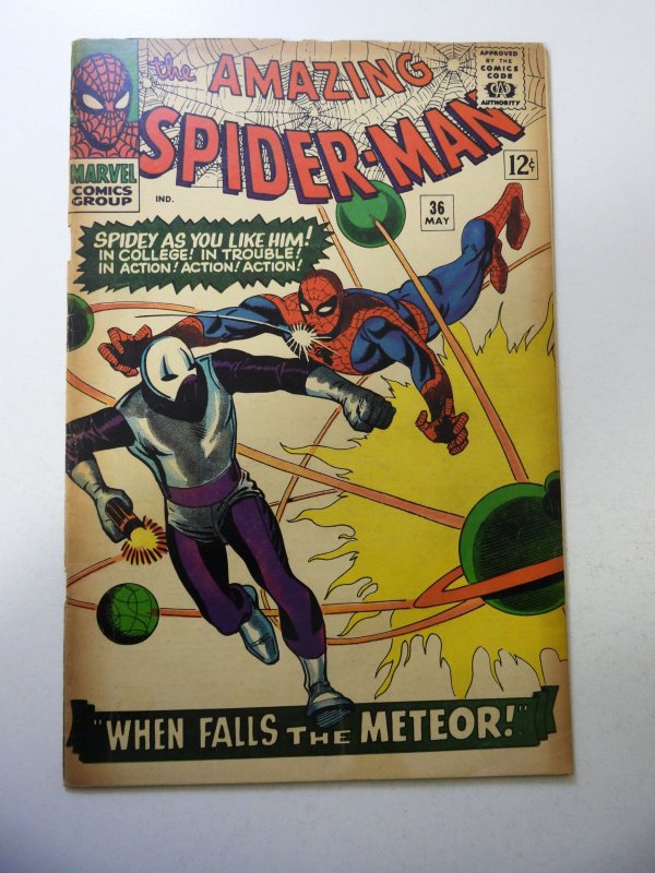The Amazing Spider-Man #36 (1966) VG Condition moisture stains