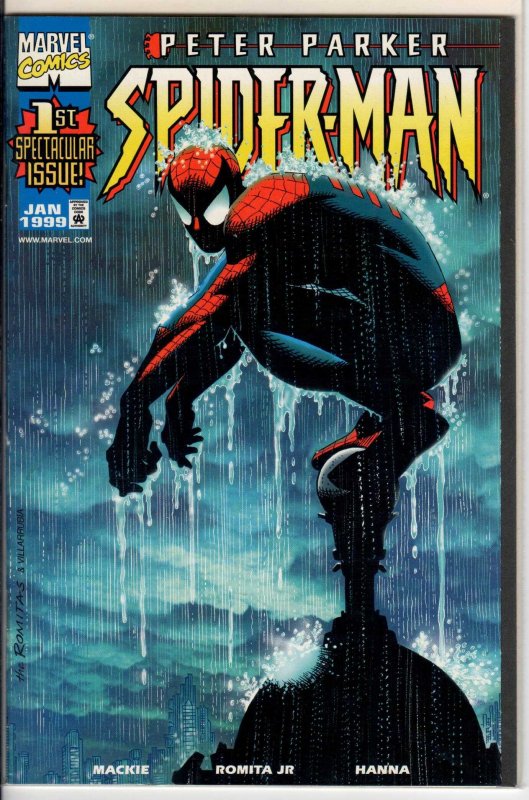 Peter Parker: Spider-Man #1 Dynamic Forces Cover (1999) 9.4 NM WITH COA
