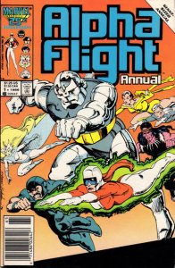 Alpha Flight (1st Series) Annual #1 (Newsstand) FN ; Marvel | Bill Mantlo