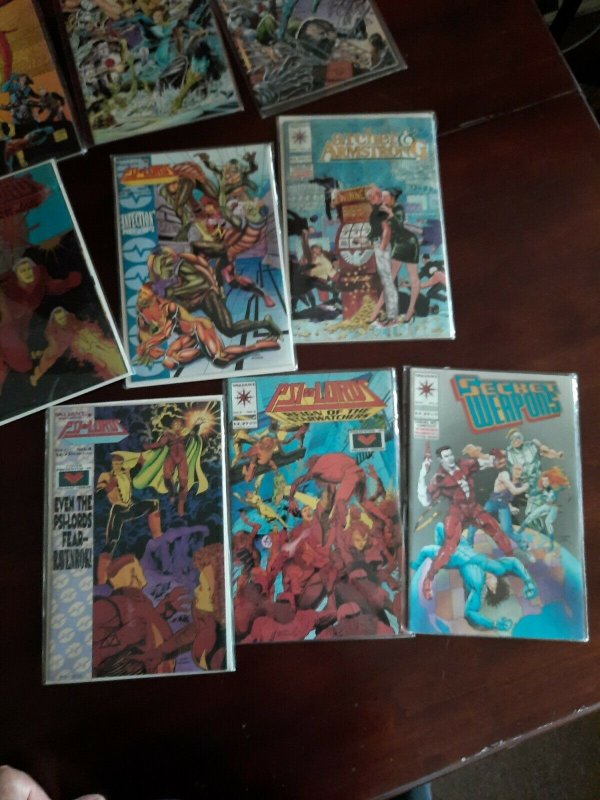 22X 1990s Valiant Comics Lot with Duplicates Rai PSI Lords Secret Weapons bagged