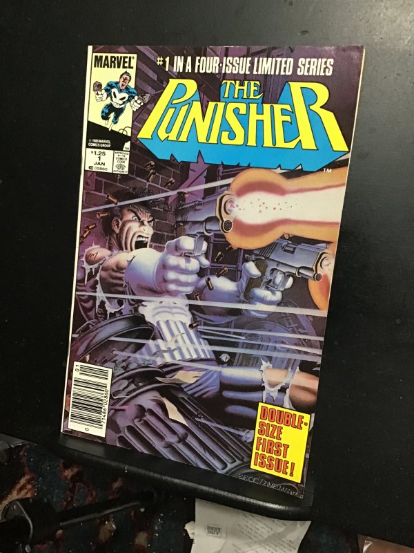 The Punisher #1 (1986) Mini series 1st solo! VG/FN Disney TV series soon! Wow!