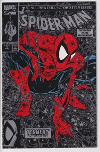 SPIDER-MAN #1 SILVER (Aug 1990) NM+ 9.6, white!
