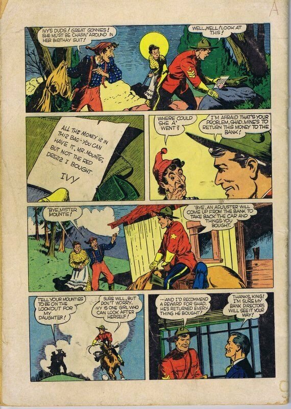 1950 Zane Grey's King of the Royal Mounted Dell Four Color Comics #283 VINTAGE