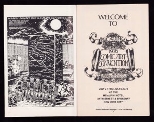 Phil Seuling's 1976 Comic Art Convention Program - Sgt. Rock by Joe Kubert (6.5)