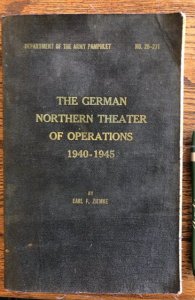 Dept of Army book!German Nthrn theater of operations-1940-45,MAPS!1959,342p,