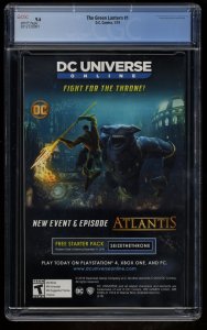 The Green Lantern #1 CGC NM+ 9.6 White Pages 2019