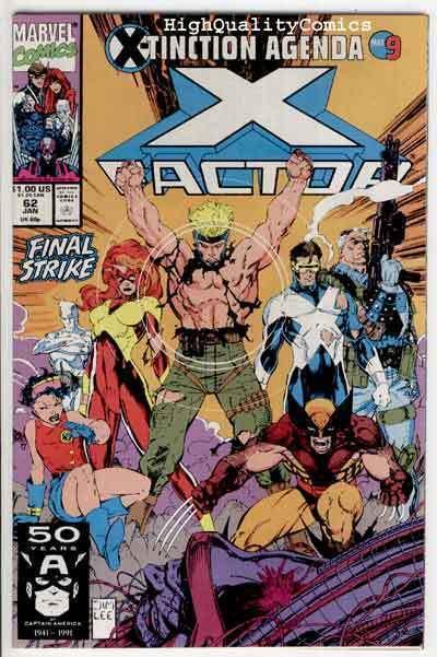 X-FACTOR #62, NM, X-Tinction Agenda,Wolverine, Jim Lee, 1986, more in store