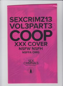 Sex Criminals #13 - Coop XXX Variant Sealed in Polybag (9.0/9.2) 2015