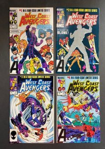 West Coast Avengers (1984) #'s 1 2 3 4 Complete VF (8.0) Bob Hall