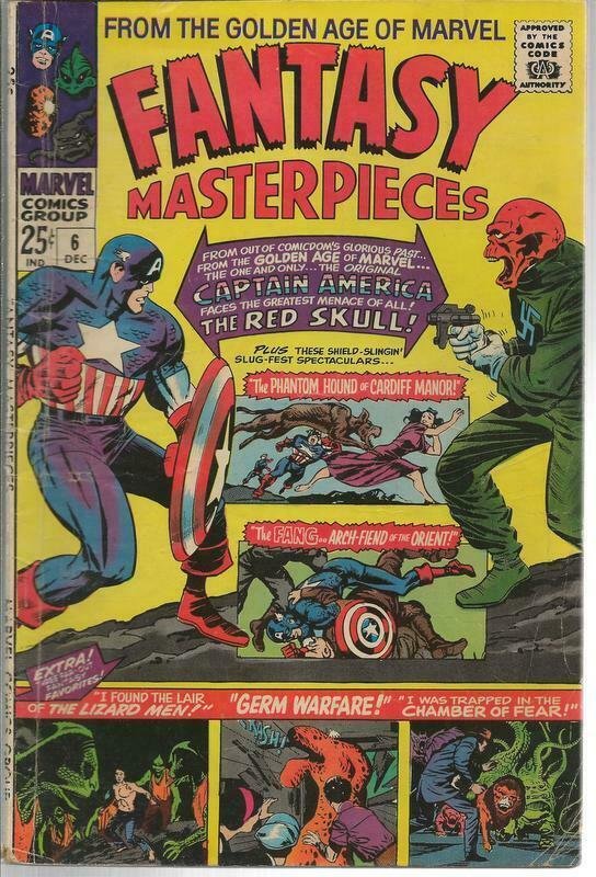 Fantasy Masterpieces #6 ORIGINAL Vintage 1966 Marvel Comics Captain America