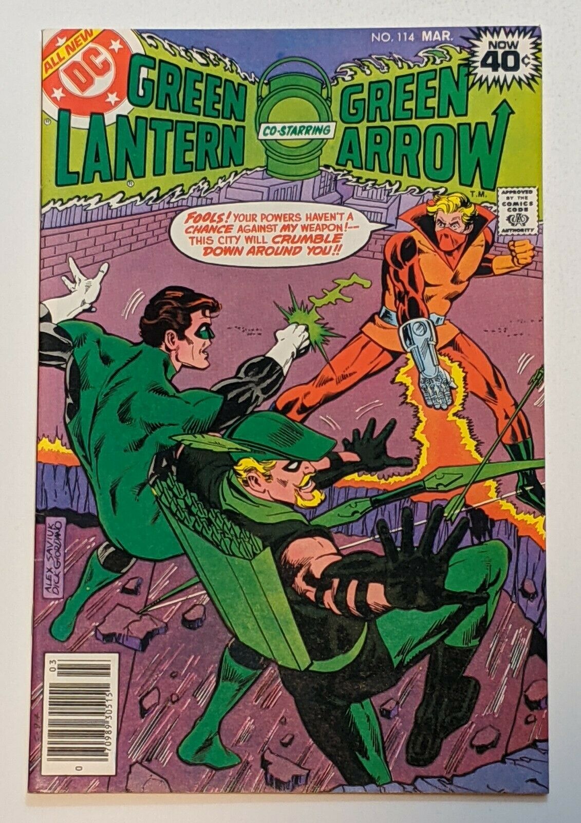 Green Lantern 114 Mar 1979 Dc Vf 7 5 1st App The Crumbler Black Canary App Comic Books Bronze Age Dc Comics Green Lantern Superhero Hipcomic