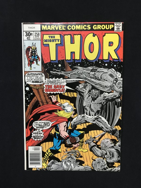 Thor #258  (1977) High Grade news stand copy