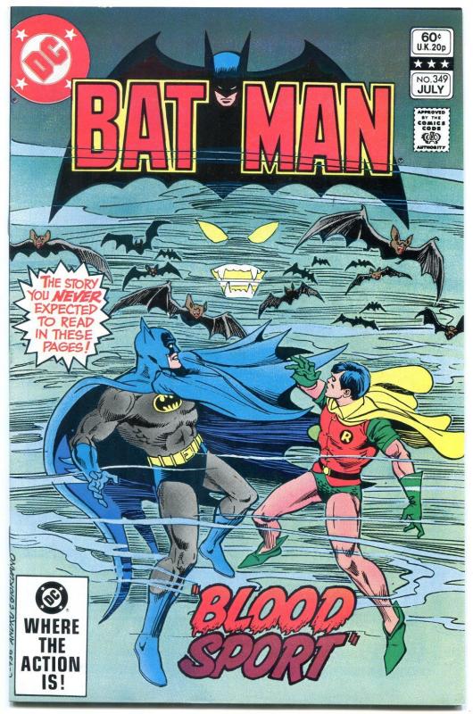 Batman 349 1982Bronze AgeDC comics NM Comic Books Bronze Age