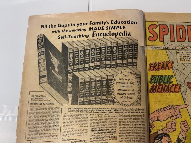 Amazing Spider-Man # 1 VG- 1963 Marvel Comic Book Original NO Restoration LD2