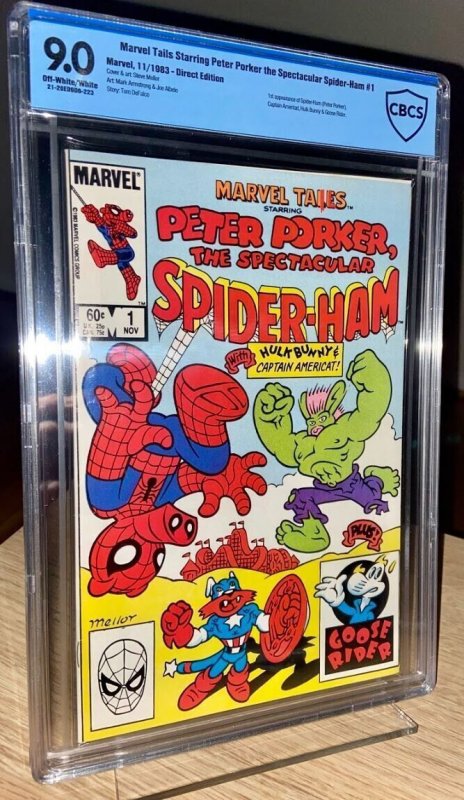Marvel Tails #1 - Four first appearances (Spider-Ham), CBCS 9.0 - Brand New Slab