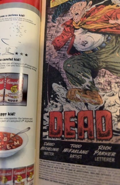 The Amazing Spider-Man #316 (1989) first venom signed by Todd Mcfarlane