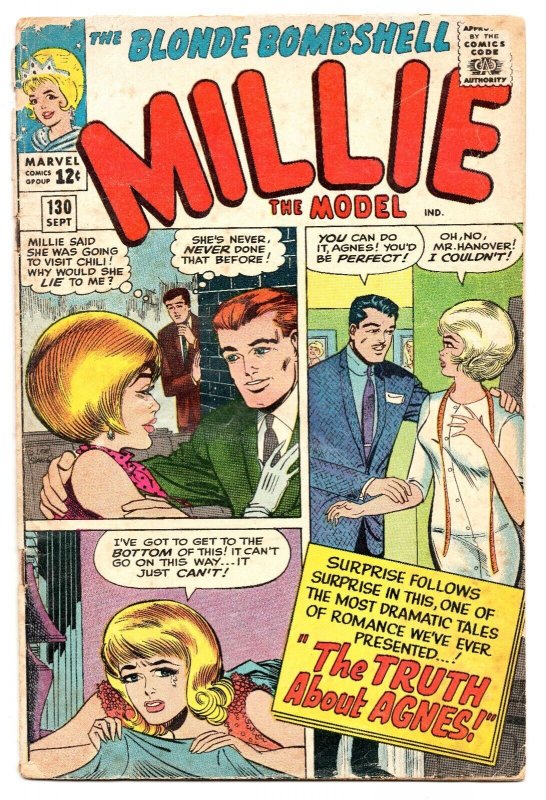 Millie the Model #130 VINTAGE 1965 Marvel Comics GGA