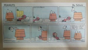 Peanuts Sunday Page by Charles Schulz from 2/23/1969 Size: ~7.5 x 15 inches
