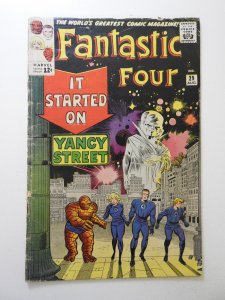 Fantastic Four #29 (1964) FR/GD Cond cover detached top staple, 3 in spine split