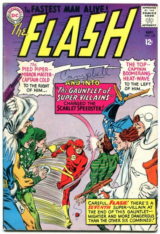 Flash #155 1965-Gauntlet of Super-Villains -DC COMICS fn