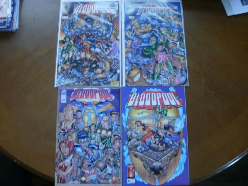 4 Image Comics BLOODPOOL Comic #1 #2 #3 #4 (1995) Lee Marlo Mendoza