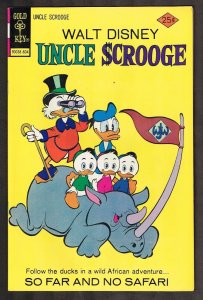 Uncle Scrooge #127 ~  So Far and No Safari ~ 1976 (8.0) WH